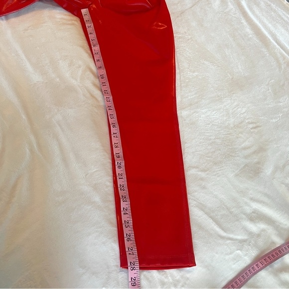NEW Lita by Ciara size 16 Revolve Liquid Leggings in Fiesta Red Faux Leather - Picture 10 of 12